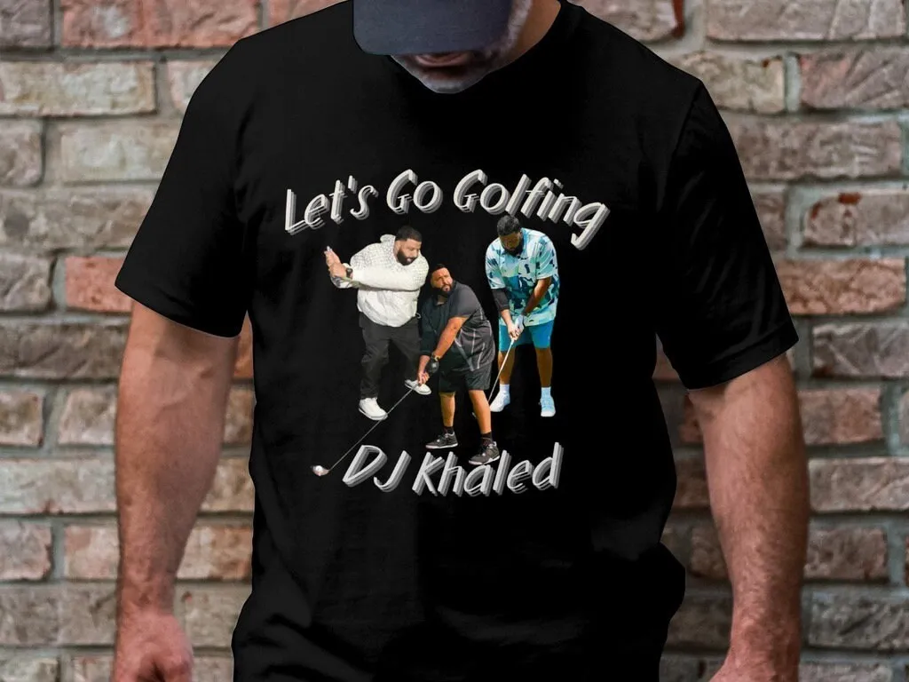Divertente Dj Khaled Tshirt Let'S Go Golf Dj Khaled