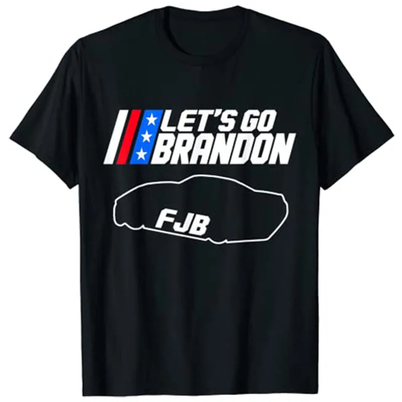 Let'S Go Brandon T-Shirt Funny Biden In Racing Tee Top Abbigliamento Uomo