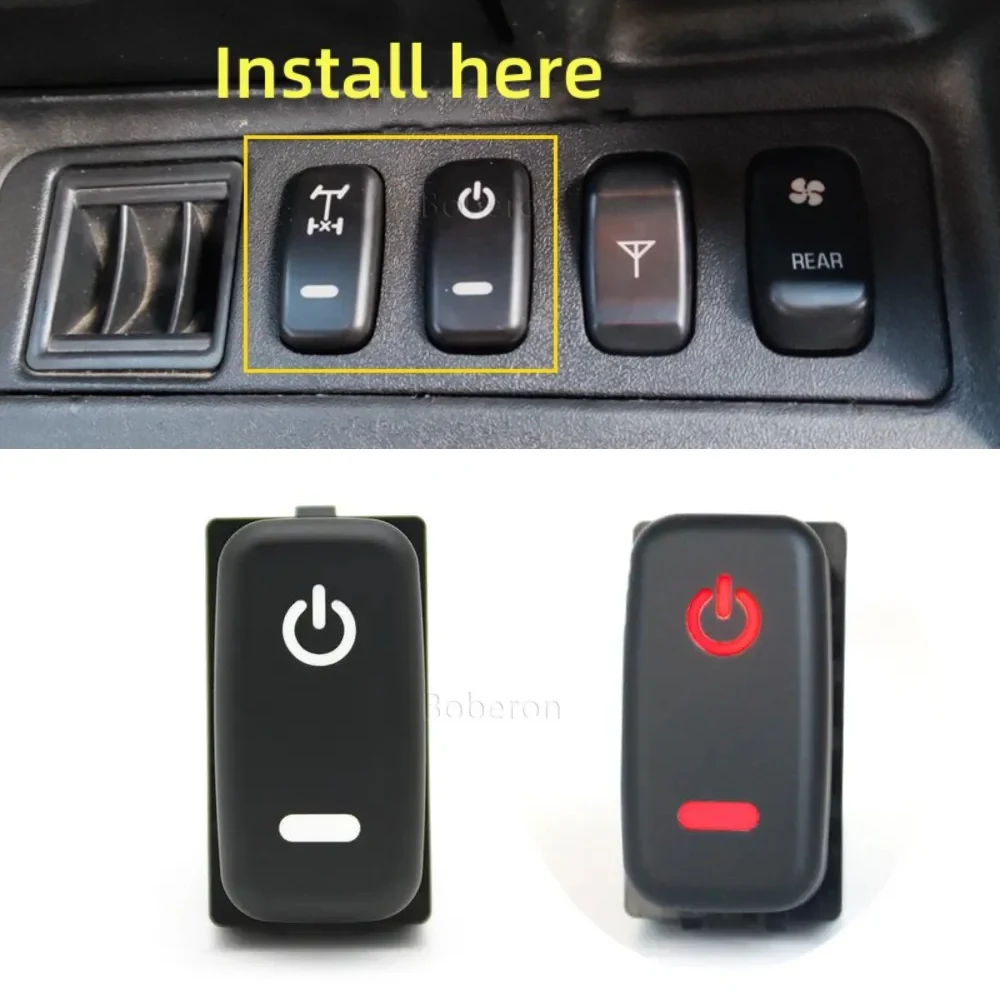 Auto Drl Radar Camera Volante Riscaldato Pulsante Interruttore On Off Per Mitsubishi Outlander Pajero V73 V93 V97 Lancer Ex