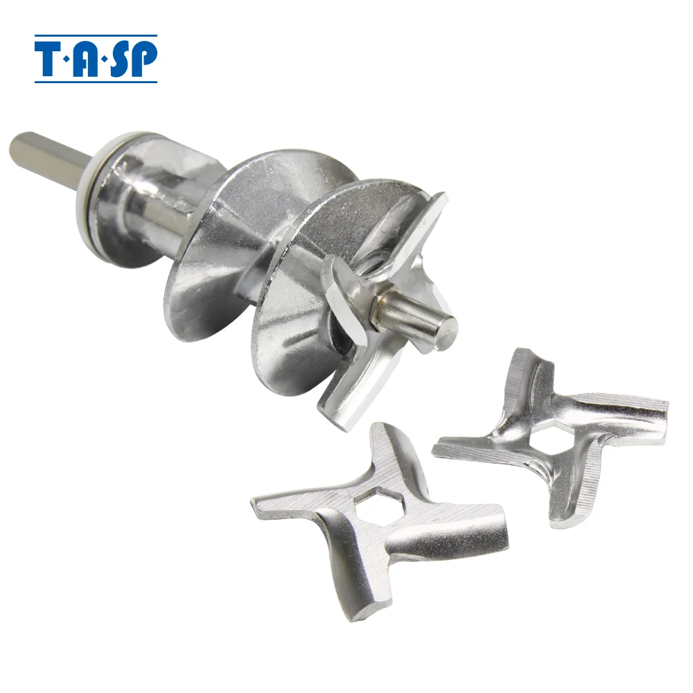 1 Set Elettrodomestico Da Cucina 1Pc 115Mm Tritacarne Vite Ss-989843 E 3 Pezzi Lama Per Moulinex Hv2 Me20 Hv3 Hv4 Dr7 Me4 Me51 Hv8