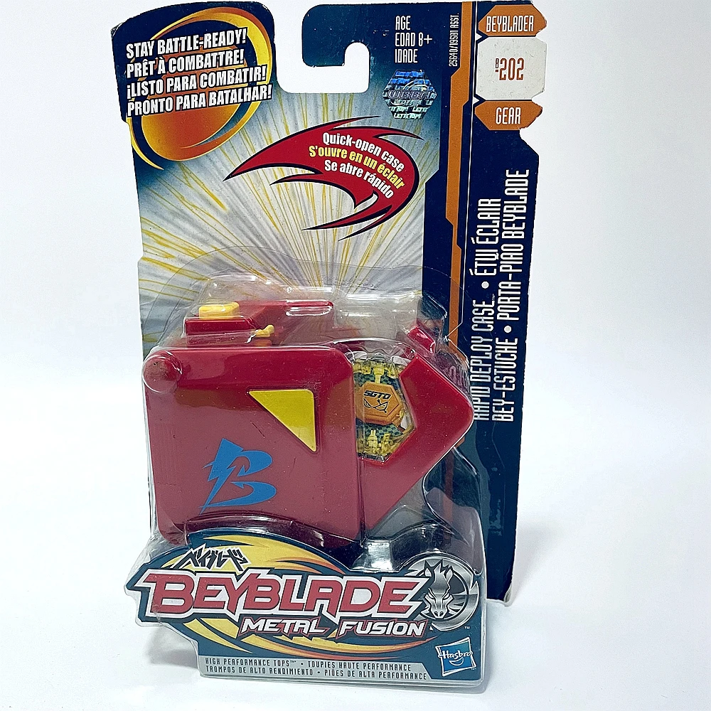 Beyblade B202 Metal Fusion Rapid Dispiegamento Case Beyblader Gear Sealed