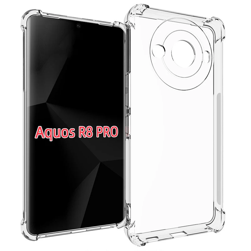 Custodia Antiurto Con Cuscino D'Aria Per Sharp Aquos R8 Pro Airbag Custodia In Silicone Tpu Trasparente Per Cover Posteriore Per Sharp Aquos R8 Pro R8