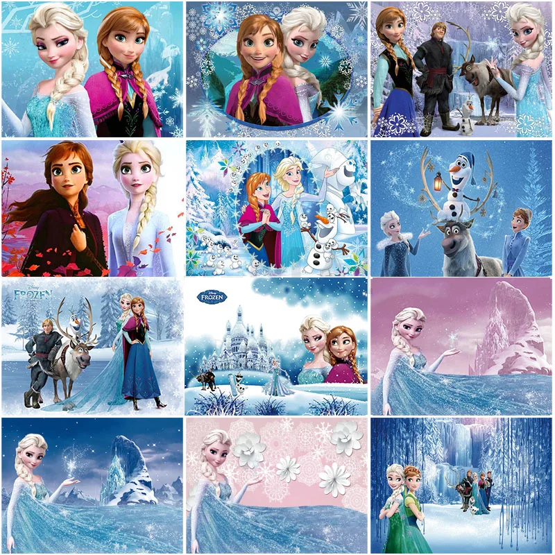 Frozen Disney 5D Diy Diamond Painting Anna Elsa Disney Princess Full Drill Mosaic Disney Cross Stitch Disney Picture Rhinestones
