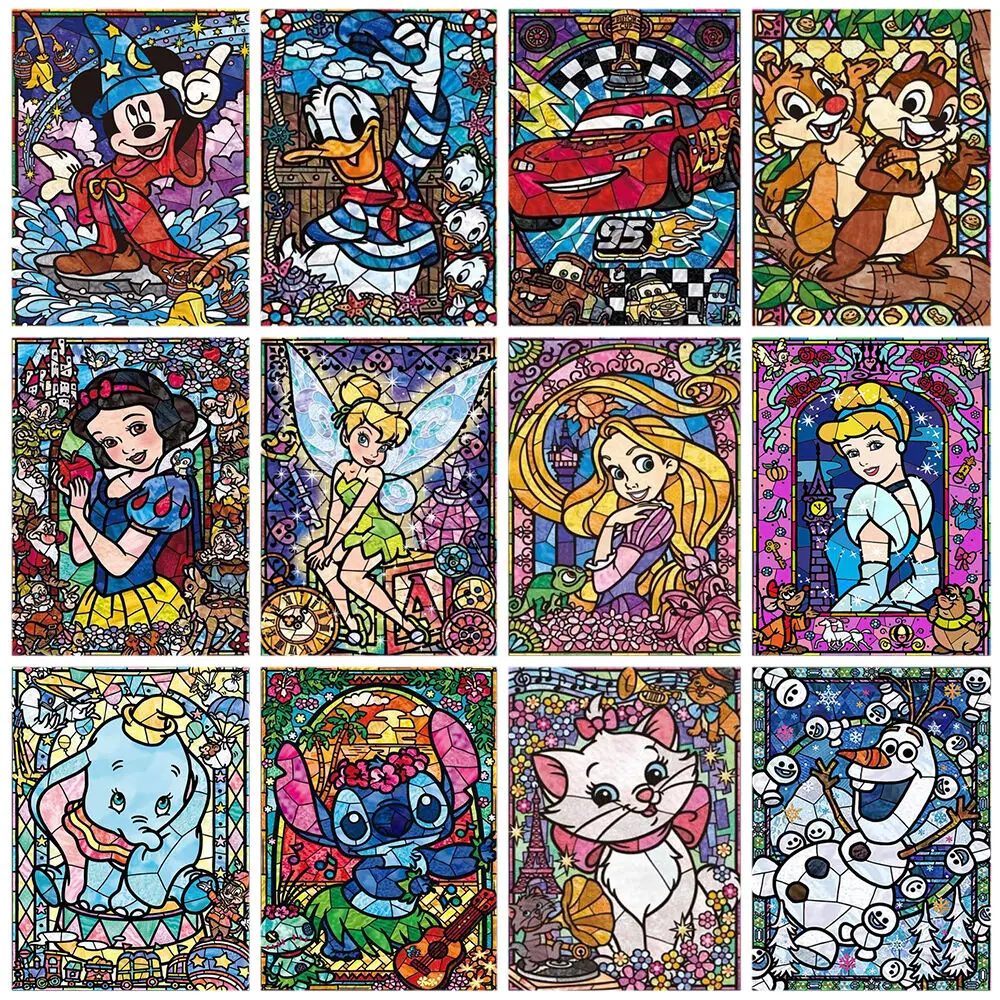 Disney Fantasy Lilo Stitch 5D Diamond Painting Cartoon Princess Mosaic Ricamo Art Hobby Strass Pictures Home Decor Gift