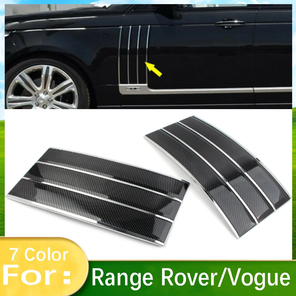 Per Land Rover Range Rover/Vogue L405 2013 2014 2015 2016 2017 Car Door Side Mesh Vent Grille Fender Frame Cover Air Vents Kit
