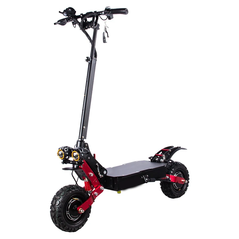 Dropshipping 5600W Fuoristrada Per Adulti Nuovo Arrivo 60V Scooter Elettrico Pieghevole Doppio Motore Laotie 11 Pollici Scooter Elettrico