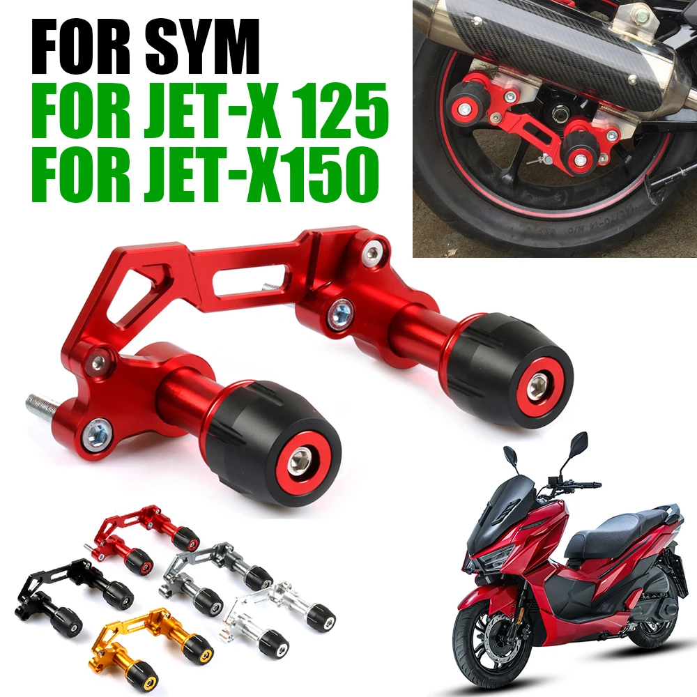 Per Sym Jet-X 125 Jet-X 150 X125 X150 Jetx Accessori Moto Silenziatore Scarico Cursori Crash Pad Anti Caduta Protector Caduta