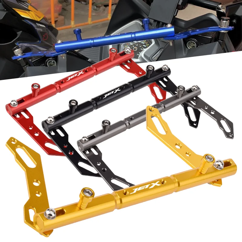 Moto Alluminio Balance Bar Mobile Phone Stand Cross Bar Leva Manubrio Gps Per Sym Jet-X Jetx Jet X 125 150 X125 X150