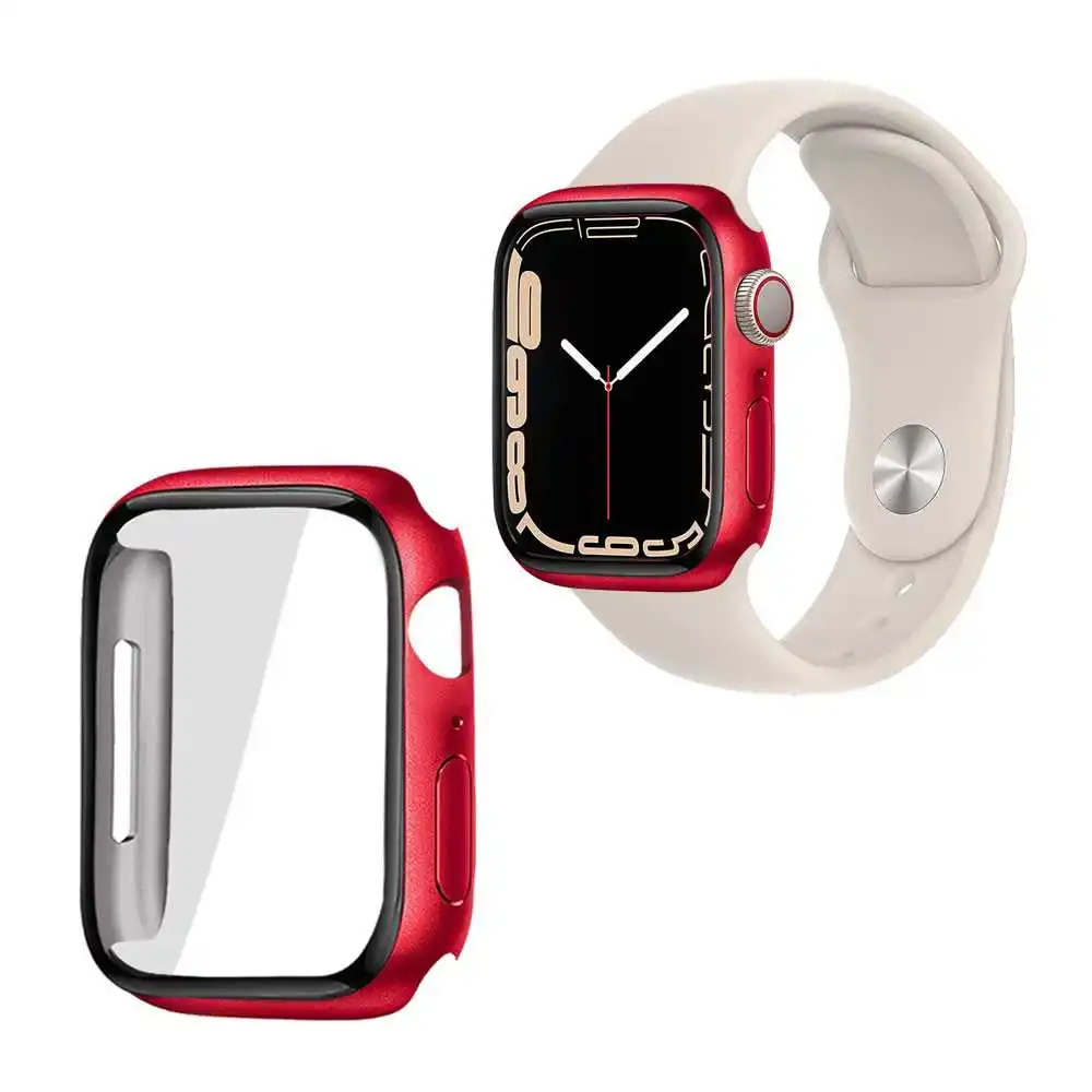 Custodia Protettiva Antiurto Rosso Compatibile Con Apple Watch 8/7 