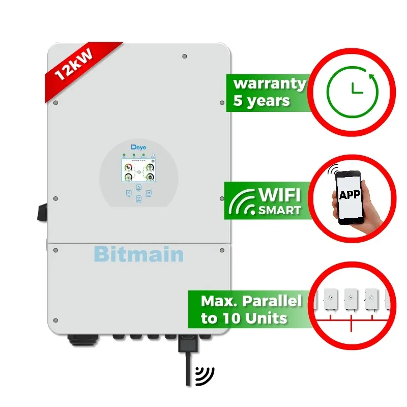 Deye Hybrid Solar Wechselrichter 8Kw Inverter Solare Senza Batteria Deye 48V 12Kw Inverter Trifase Hybrid Grid Power Storage