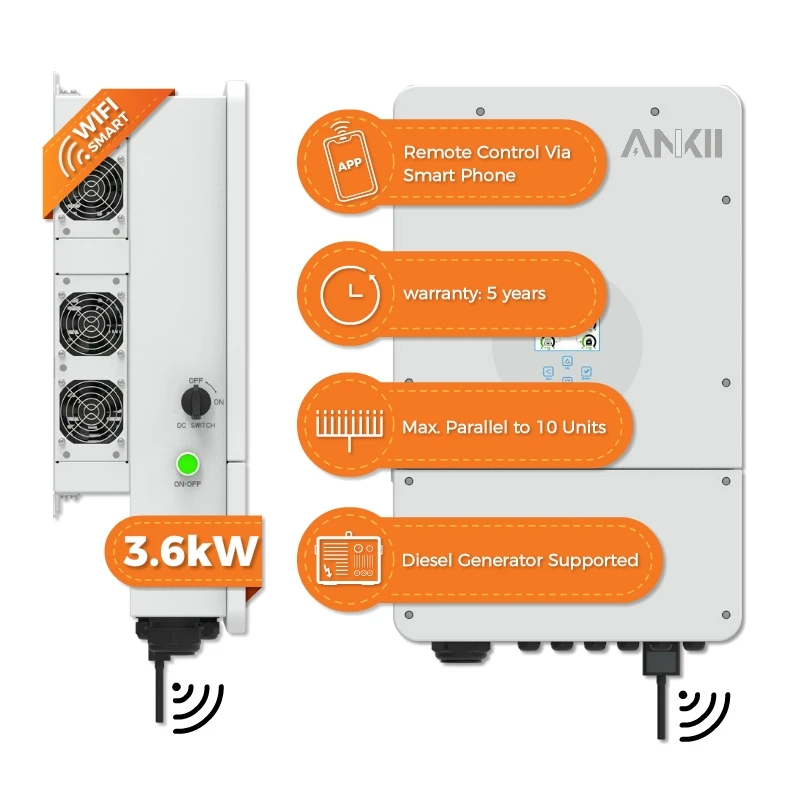 Deye Batteria Ibrida A Bassa Tensione Con Inverter Solare Da 3,6 Kw Più Popolare 5Kva