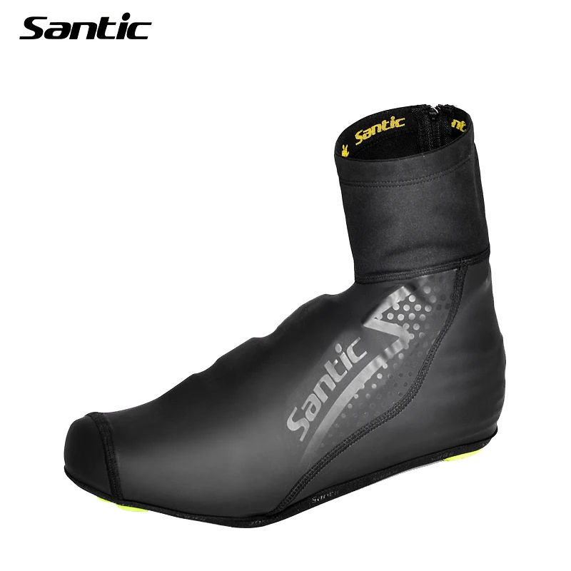 Santic Thermal Fleece Winter Cycling Copriscarpe Donna Uomo Antivento Mtb Bike Overshoes Touring Shoes Cover Copriscarpe Ciclismo