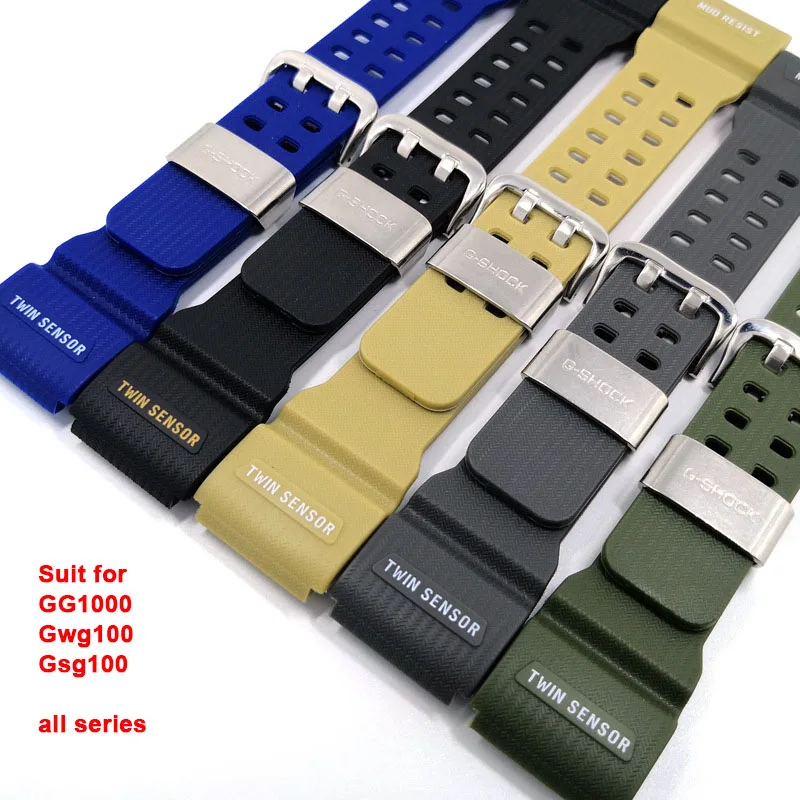 Cinturino Per Orologio Da Polso Per Casio Gg1000 Gwg100 Gsg100 Tutti I Cinturini Seri Per Orologi Casio Cinturino In Gomma Siliconica