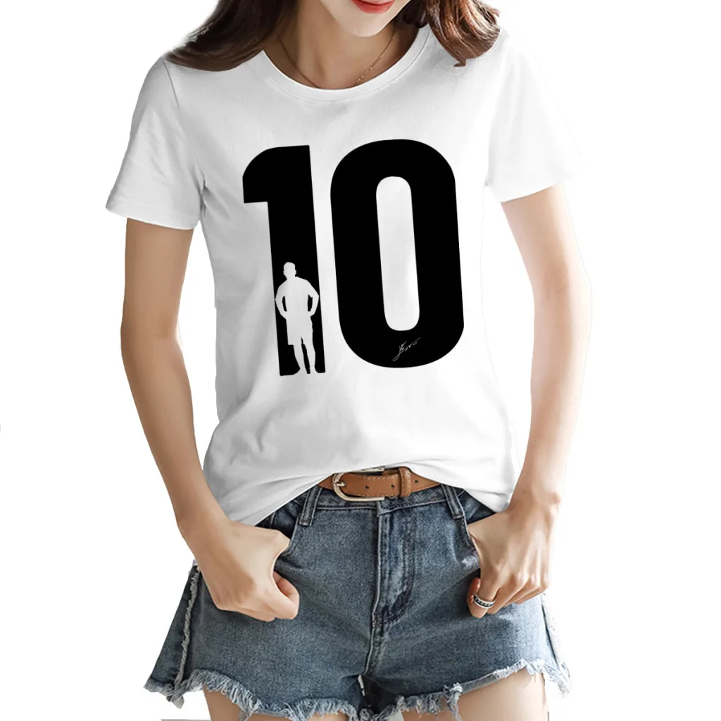 T-Shirt Argentina Football Team Lioneler E Messi Football Team T-Shirt Da Donna Graphi Home Sport Titolo Taglia Usa Di Alta Qualità