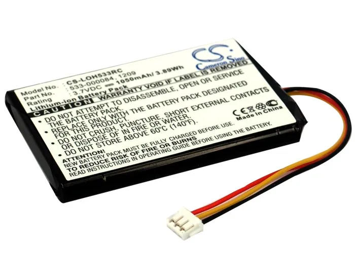 Batteria Cs 1050Mah Per Logitech 1209 533-000083 533-000084 Logitech Harmony Touch