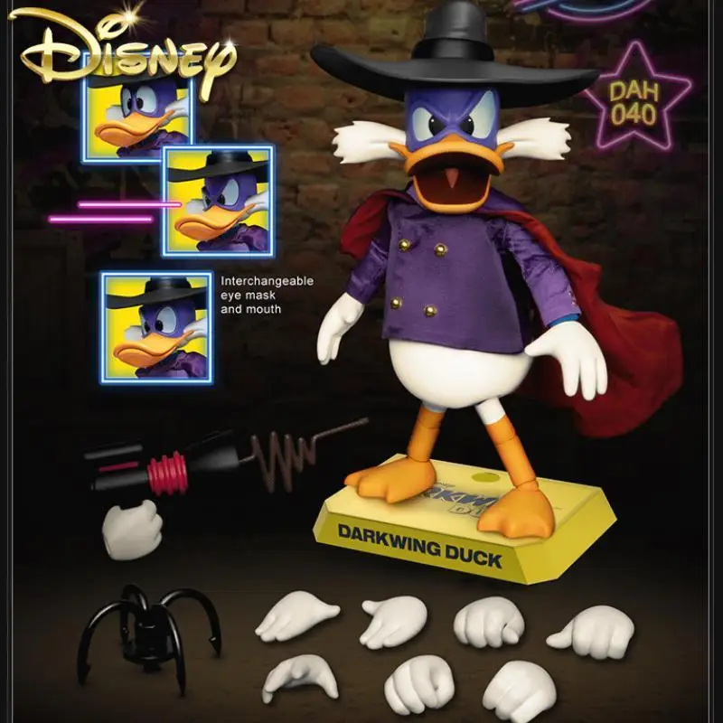 The Beast Kingdom Darkwing Duck Action Figure Bambole Mobili Disney Donald Duck Scrooge Garage Collection Modello Regalo Di Compleanno