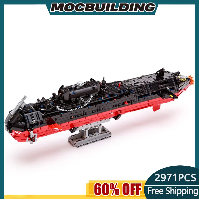 2971 Pz Moc Building Block Sottomarino (42082 Gru Fuoristrada Modello C) Fai Da Te Grande Modello Assemblato Giocattolo Moc-105885