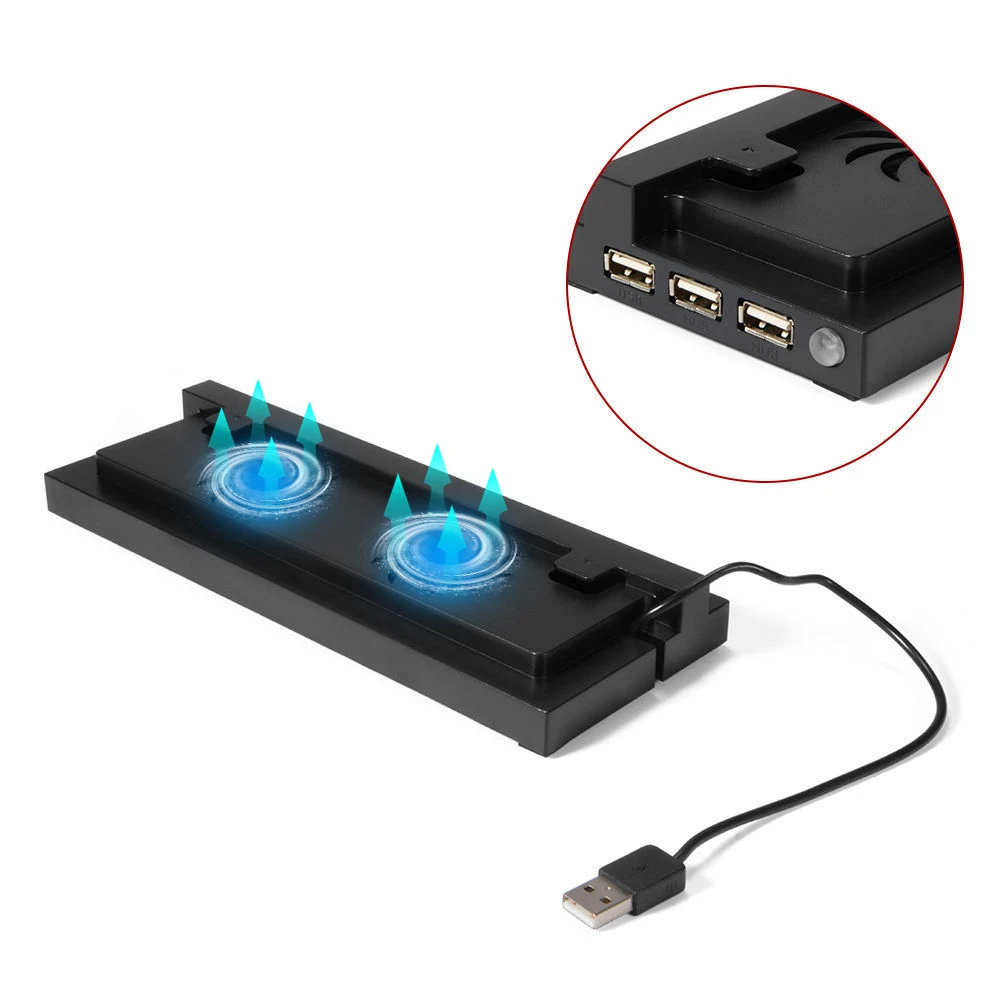Ostent Dual Cooling Fan Cooler Supporto Verticale Porta Usb Esterna Per Xbox One S Console Base Di Raffreddamento Verticale/Dock