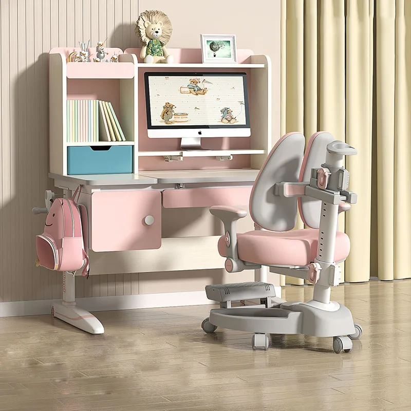 Ergonomic Painting Tables Creativity Set Drawers Kids Chair Students Adjustable Tavolo Con Sedie Per Bambini Children Furniture