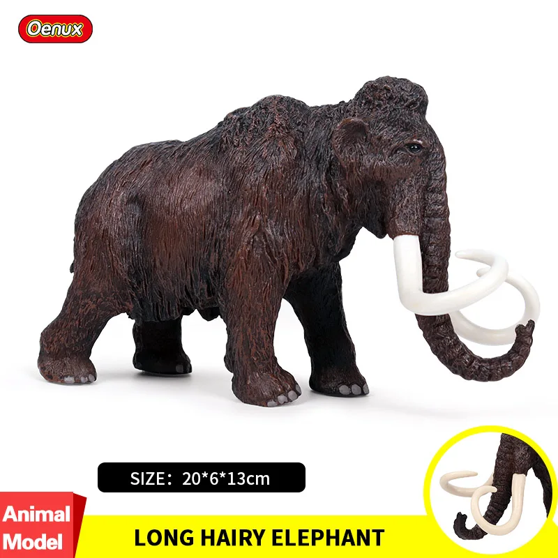 Oenux Originale Selvatici Grandi Mammut Elefante Animali Di Simulazione Mammut Action Figures Modello Figurine Pvc Collezione Di Giocattoli Per Bambin
