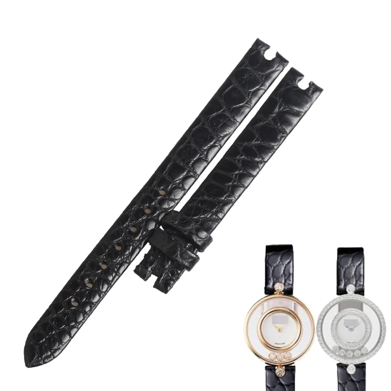 Wentula Cinturino Per Chopard Happy Diamonds Pelle Di Alligatore/Grana Di Coccodrillo 203957-5201
