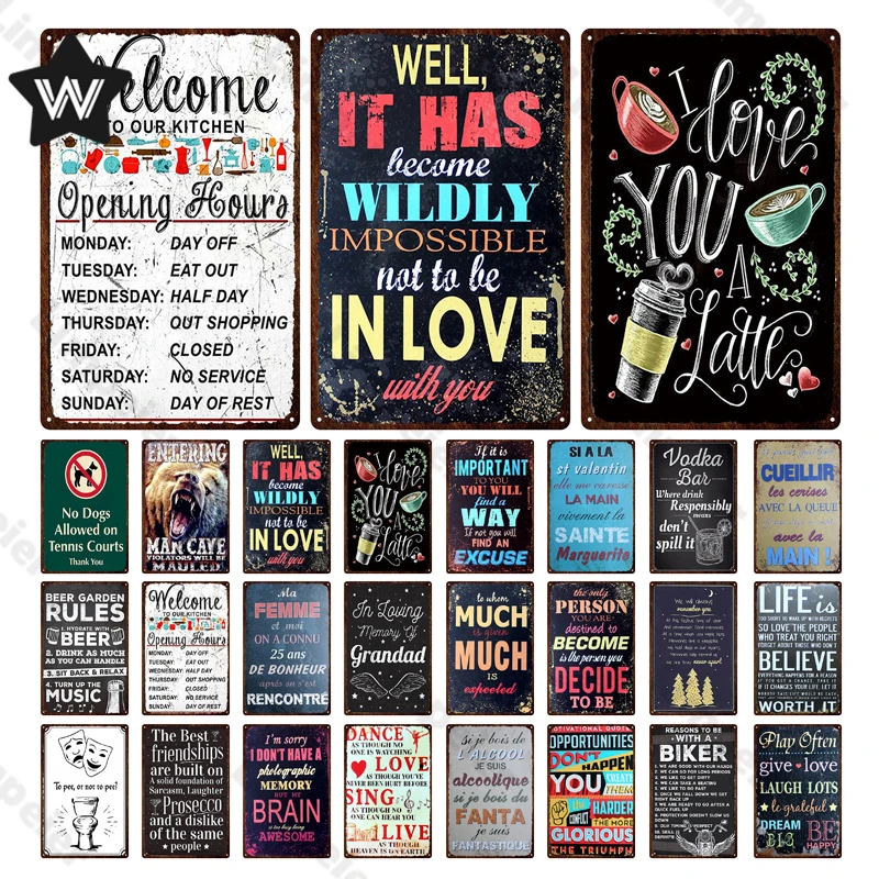 Vintage Man Cave Metal Plate Violatori Classici Sarà Rude Tin Sign Poster In Metallo Per Bar Pub Wall Decor Placche Room Wall Signs