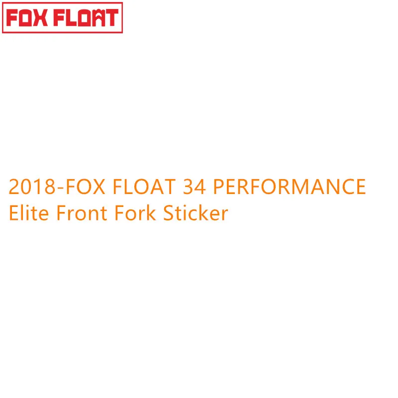 2018-Fox Float 34 Performance Elite Adesivo Forcella Anteriore Accessori Bici Mtb Bbike Forcella Decal