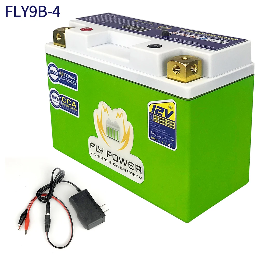Moto Fly9B-4 Star Lifepo4 Batteria Cca 72Wh Bms Litio Ferro Fosfato Scooter Batterie 12V Sostituire Yt9B-Bs Yt9B-4 Gt9B-4