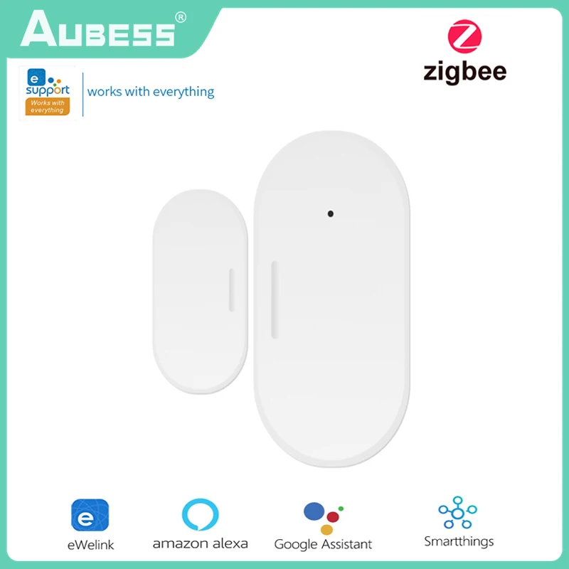 Zigbee Smart Home Door Window Sensor Allarme Di Sicurezza Ewelink App Monitoraggio Funziona Con Smartthings Hub Alexa Google Home Alice