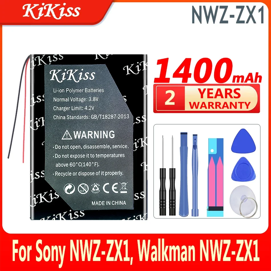 Batteria Di Ricambio Kikiss Da 1400Mah Us453759 Per Sony Nwz-Zx1 Per Batterie Digitali Walkman Nwz-Zx1 Mdr-Hw700Ds
