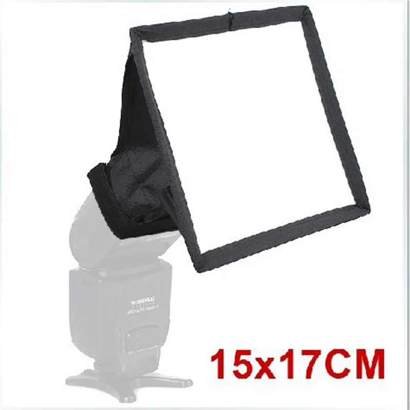 5 Pz Softbox 15Cm * 17Cm Universale Pieghevole Flash Light Diffusore Softbox Per Canon Nikon 580Ex Sb600 Yongnuo Yn560 600Ex