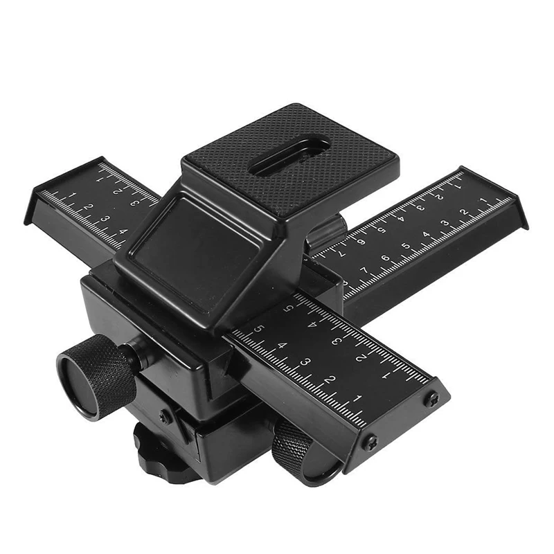 Foleto 4 Vie Macro Focusing Rail Slider Standard 1/4 "Vite Per Canon Sony Pentax Nikon Olympus Samsung Camera Close-Up Shoot