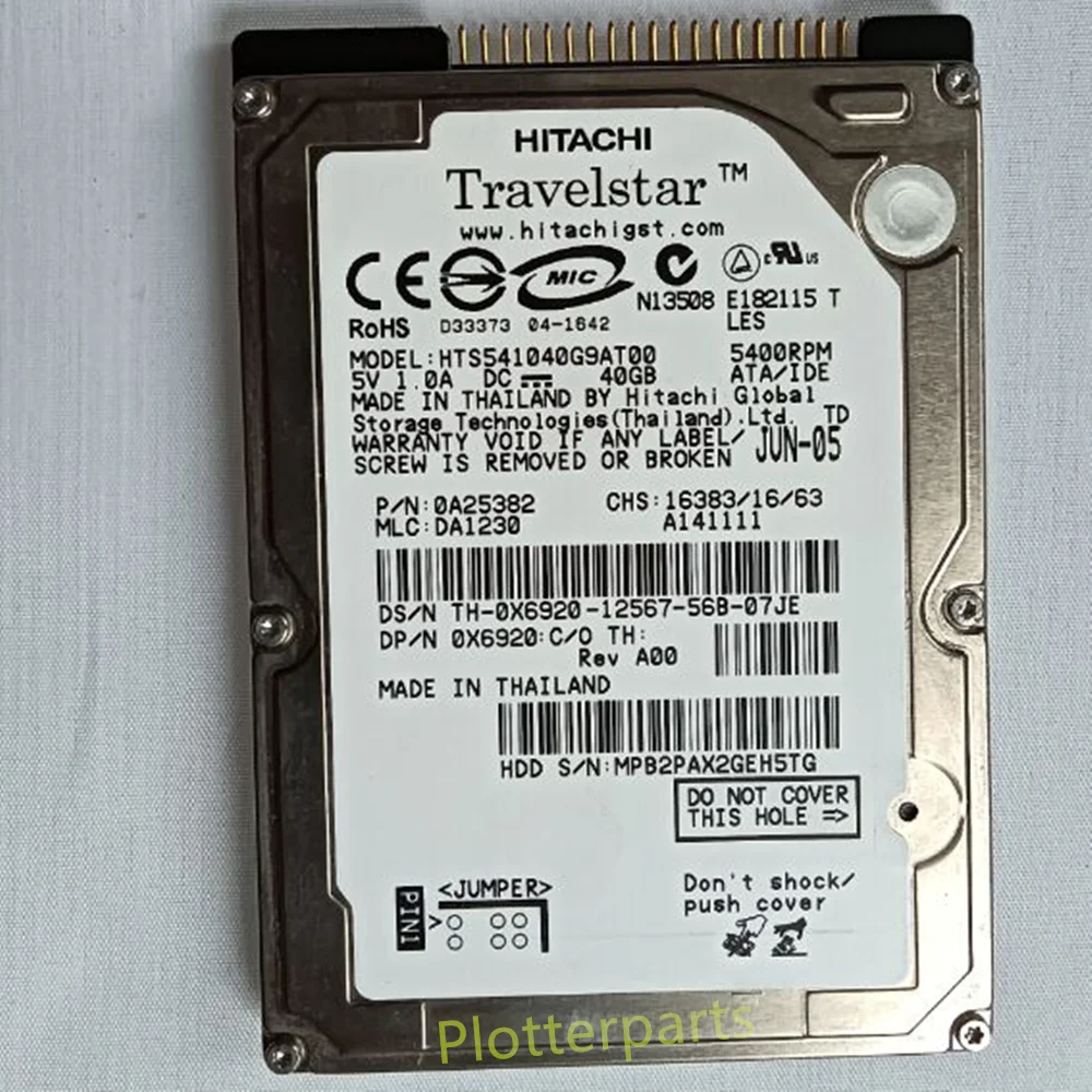 C7779-60001 Hard Disk Firmware Hdd Per Hp Designjet 800 800Ps Fix Codice Di Errore 05:10 C7779-60262 C7779-69264 Plotter