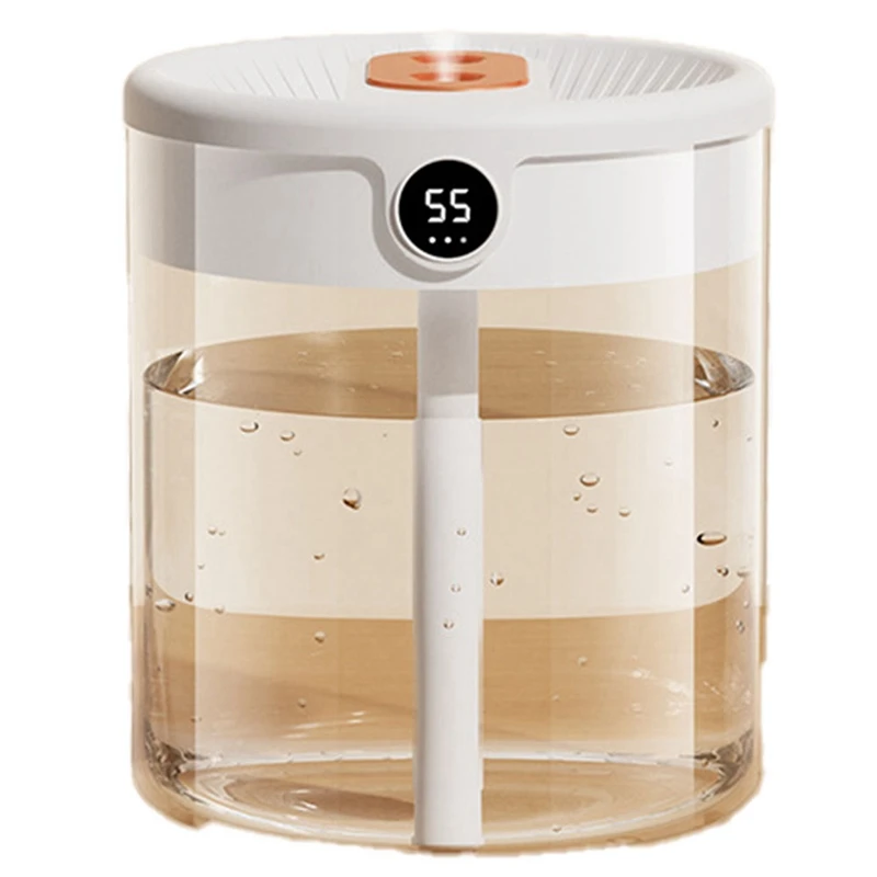 Le Migliori Offerte Umidificatore D'Aria H2O Capacità 2L Doppio Ugello Con Display Lcd Umidità Diffusore Di Olio Essenziale Usb Portatile