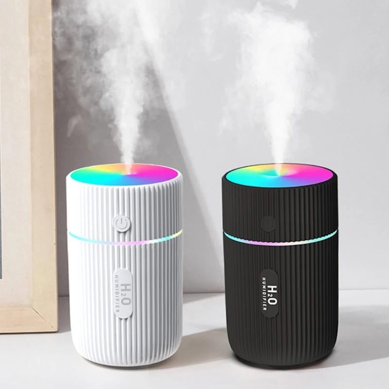 Diffusore Umidificatore H2O Da 220Ml Usb Ultrasonic Dazzle Cup Cool Mist Maker Mini Umidificatori D'Aria Per Auto Purificatore Con Luce Romantica