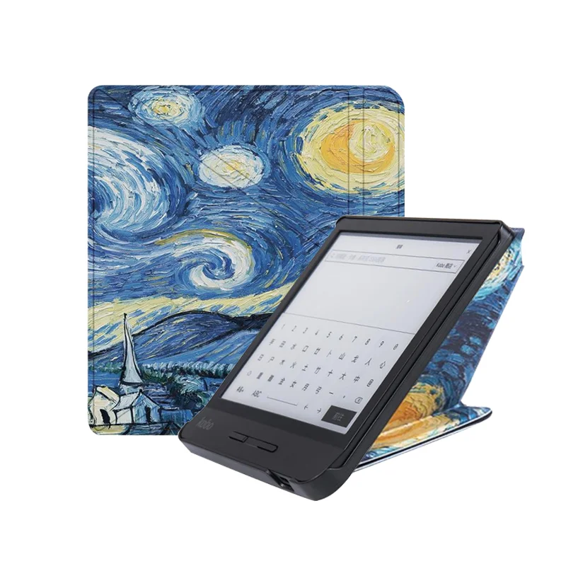 Per Kobo Libra H2O Case 7 Pollici Smart Cover Per Kobo Libra H2O N873 Origami Stand Pieghevole Pu Leather Capa Magnetic Sleep Cover