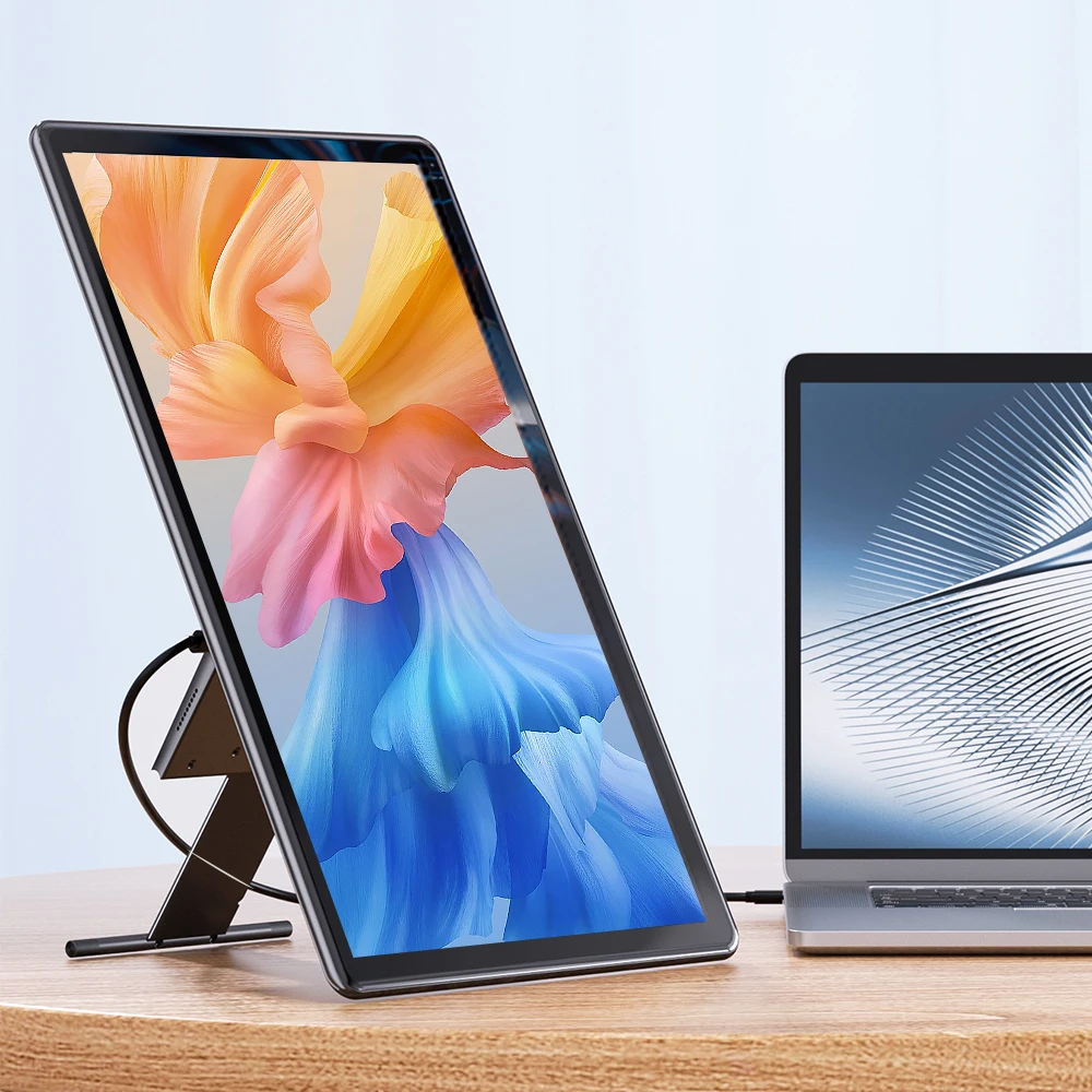 Uperfect Monitor Portatile Da 15.6 Pollici Touch Screen 1080P Full Hd 2000:1 Usb C Hdmi Schermo Mobile Esterno Con Supporto Integrato