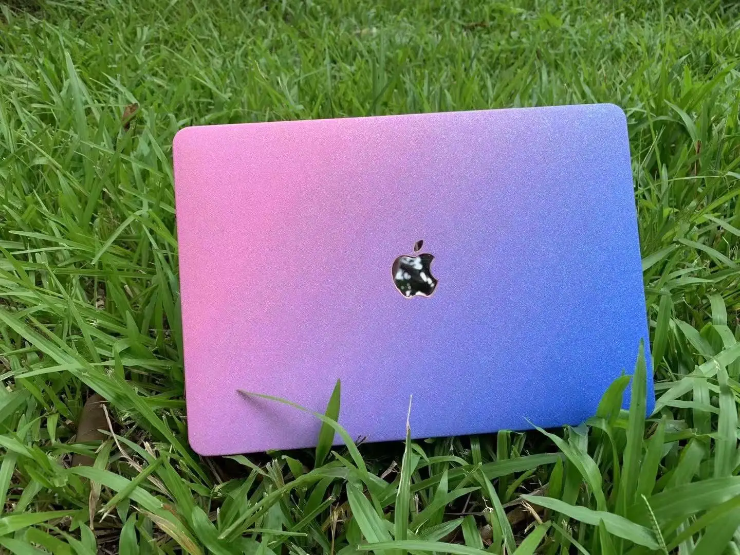 Custodie Laotop 16 15 13 12 Pollici Adatto Per Apple Macbook M1 Glitter Gradient Hand Touch Con Particelle Borsa Per Computer E Guscio