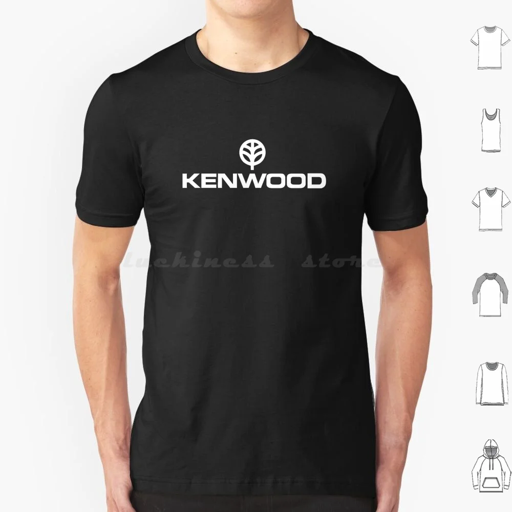 Kenwood Logo 1961-1986 T Shirt Big Size 100% Cotone Kenwood Stereo Hifi Hi Fi Logo Vintage Musica 60S 70S 80S