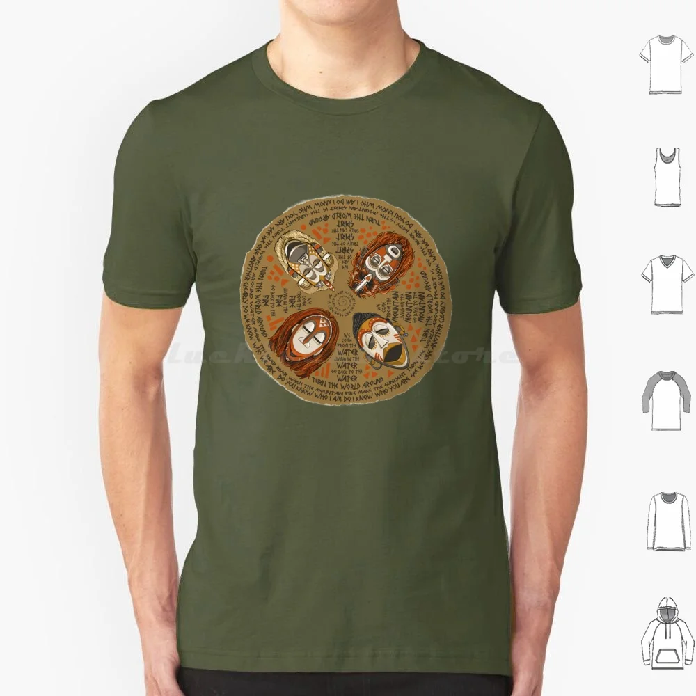 Turn The World Around T Shirt Big Size 100% Cotton Show Jim Herson Harry Belafonte Turn The World Around Unity African African