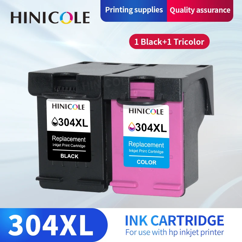 Cartuccia D'Inchiostro Hinicole Black & Tri-Color 304Xl Sostituzione Rigenerata Per Hp304 Hp 304 Xl Deskjet Envy 3752 3755 3758