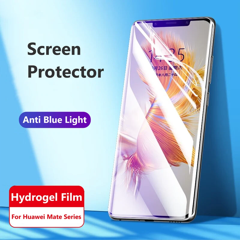Per Huawei Mate50 Mate 50 40 30 Pro Plus Rs Porsche Anti Blue Light Hydrogel Film Full Cover Eyes Care Soft Screen Protector