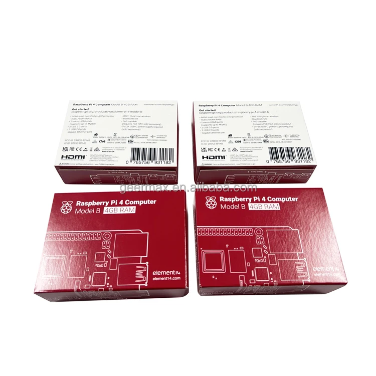 1.5Ghz Raspberry Pi 4 Modello B 4Gb Sdram Raspberry Pi 4B/4Gb Pi 3 B +
