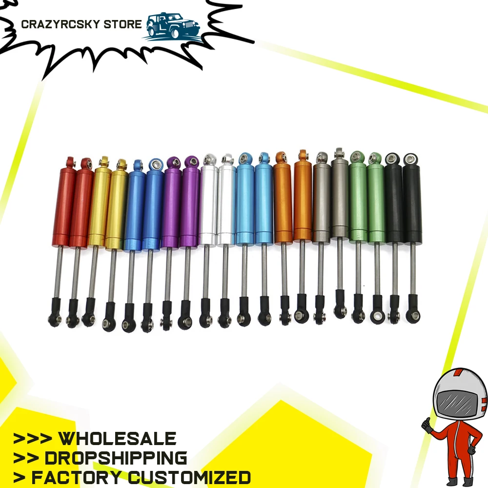 Rcawd Multicolor 2Pcs Olio Non Riempito Tipo Di Ammortizzatore 112 Millimetri Per 1/10 Axial Wraith E Wraith Depongono Le Uova Ax90056, Ax90045, Ax900