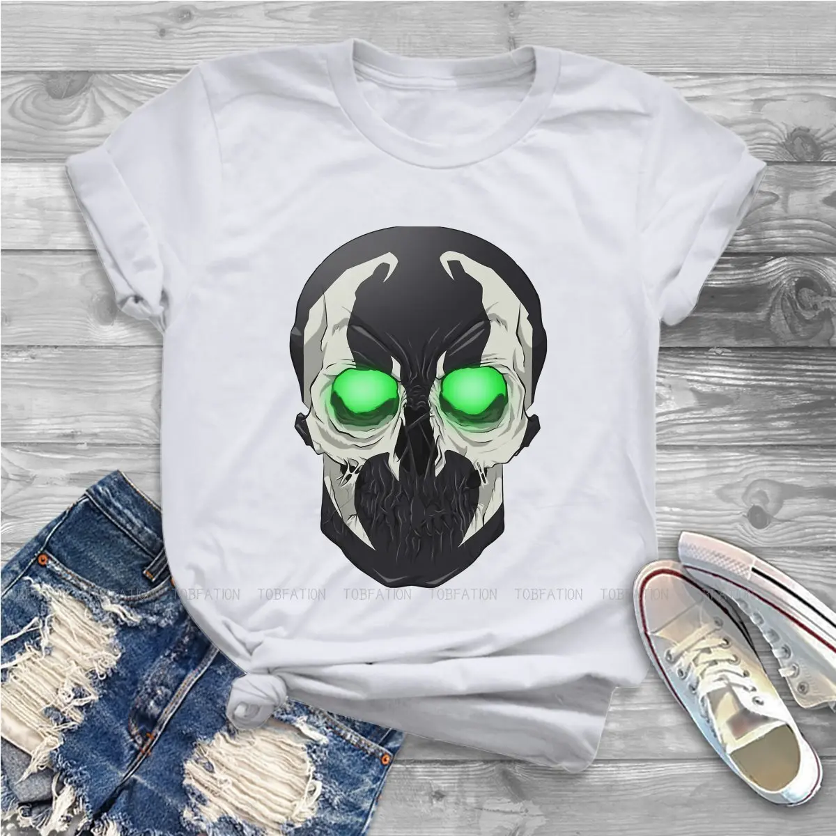T-Shirt Teschio Abbigliamento Femminile Spawn Comic Plus Size Abbigliamento Femminile Vintage Kawaii