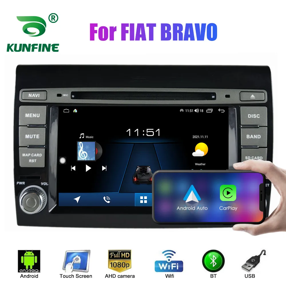 Autoradio Android 2 Din Per Fiat Bravo Car Stereo Automotive Multimedia Video Lettore Dvd Navigazione Gps Carplay