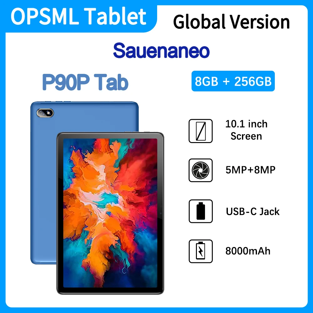 Pad Tablet Pc 10.1 Pollici Android 11.0 [8Gb Ram 256Gb Rom] Dual Sim 4G Lte Network 1920*1200 Ips Dual Sim Card Online Learning Tab