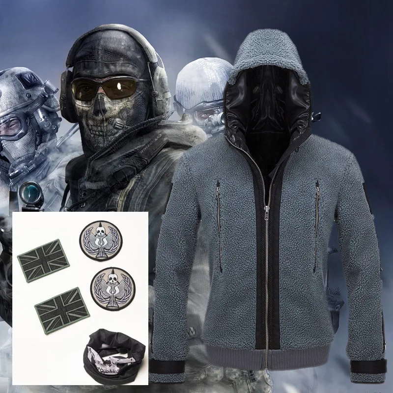 Call Of Duty 6 Abbigliamento Cosplay Stessa Giacca Tf141 Uniforme Della Squadra Ghost Combat Suit Ghost Jacket Felpe Con Cappuccio Per Uomo E Donna