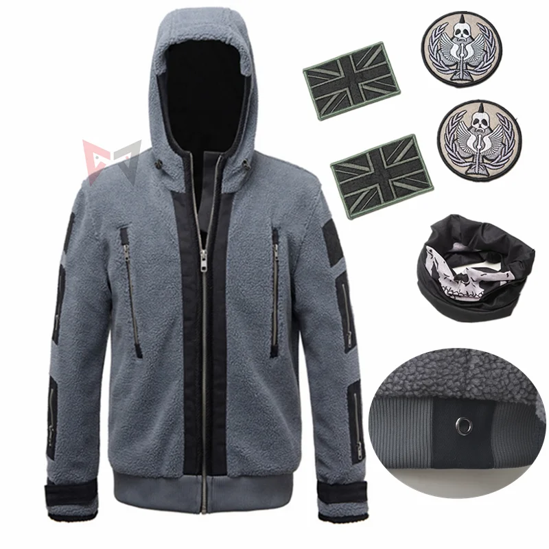 Call Of Duty 6 Abbigliamento Cosplay Stessa Giacca Tf141 Squadra Uniforme Ghost Combat Suit Ghost Jacket Felpe Con Cappuccio Per Uomo E Donna
