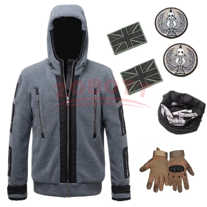 Call Of Duty 6 Abbigliamento Cosplay Stessa Giacca Tf141 Uniforme Della Squadra Ghost Combat Suit Ghost Jacket Felpe Con Cappuccio Per Uomo E Donna
